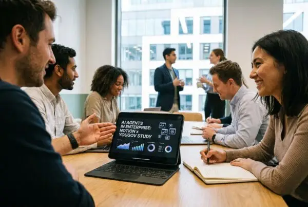 Agents IA en entreprise : l&rsquo;étude Notion x YouGov